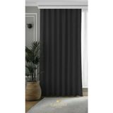 Groster Spor Siyah Blackout, Işık Güneş Geçirmez Karartma Perde Güneşlik, Fon Perde Pilesiz [enxboy] - 160 x 240 cm