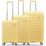 Ground Line Style Vanille 3'lü Set Valiz 10663 - Tereyağ Sarısı