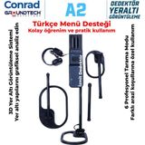 Groundtech Conrad A2 Serisi Izmit Dedektör 3D Yer Altı Görüntüleme ve Metal Dedektörü - orta