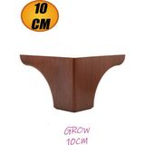 Grow Lüks Mobilya Kanepe Koltuk Baza Yükseltici Ayağı 10 cm Kahverengi Ahşap Desenli Ayakları - Titreşim - Çamaşır Bulaşık