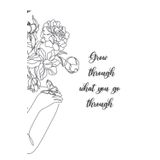 Grow through what you go through: Bullet Journal 100 pages: JOURNAL FOR QUEEN-CONFIDENT-LOVED-STRONG POWERFUL MAGIC WOMAN: 100 page journal