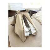 grow with muslin %100 Pamuk Çok Amaçlı ÇİFT KATLI Örgü pike/Müslin Puset Örtüsü, Minderi ve Çarşafı
