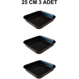 Grow Wizard Kare Saksı Altlığı 25 cm 3 Adet