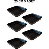 Grow Wizard Kare Saksı Altlığı 25 cm 5 Adet