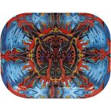 Grow Wizard Küçük Metal Tepsi Mandala Trance - 18 x 13 cm