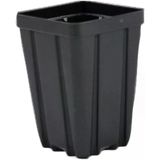 Grower's Solution Kare Sera Saksıları 8,89 cm x 12,7 cm - Siyah - Plastik - Derin - Miktar 50