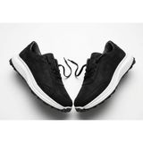 Growish GD0116 Hakiki Nubuk Deri Slip-On Teknoloji Poli Taban Spor Koşu Fitness Antreman Ayakkabısı - Siyah Nubuk