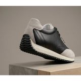 Growish GD0124 Hakiki Deri & Nubuk Termoaktif Taban Üst Kalite Koku Yapmaz Siyah Antrasit Yeşil Hafif Taban Sneaker Spor Ayakkabı - Antrasit - Açık Gri