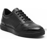 Growish GD0134 Hakiki Deri Büyük Numara 45 46 47 Numara Güçlü Eva Taban Ekonomik Siyah Günlük Sneaker Erkek Ayakkabı - Siyah-005