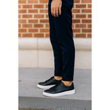 Growish GE0065-12 Hakiki Floter Deri Hafif Eva Taban Koku Yapmaz Erkek Sneaker Ayakkabı - 0 - Siyah