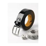 Growish GK0002 İthal Rugan Deri Paslanmaz Toka Eni 3,5 Cm Köprülü Rugan Damatlık Spor Klasik Erkek Kemer