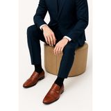 Growish GR0108 Hakiki Antik Deri Taba Renk PVC Taban Business Klasik Erkek Ayakkabı - 00Kahverengi