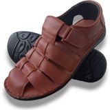 Growish GR0168 Deri Erkek Sandalet - Kahverengi