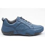 Growish GR0479 Hakiki Deri Örümcek Kauçuk Taban Uzun Kullanıma Uygun Marjinal Mavi Sneaker Ayakkabısı - Mavi - Antrasit