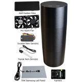 GrowlyBox Akıllı İç Mekan Bitki Yetiştirme Kabini 35x35x90 cm Kameralı Samsung LED Karbon Filtreli