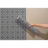 Grown Siyah ve Beyaz Geometrik Desenli Kendinden Yapışkanlı Duvar Kağıdı - Mutfak ve Banyo