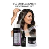 GROWPİNK Kadın Saç Dökülmesine Karşı Bakım Seti – Şampuan, Serum ve Saç Maskesi | Güçlendirici Yoğun Bakım