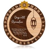 GROWTHMAGIC Ramazan Advent Takvimi Ahşap Geri Sayım Ramazan Takvimi 2024 Çocuklar için Ramazan Süslemeleri Çocuklar için Ramazan Hediyeleri Çocuklar için Ramazan Hediyeleri, El Sanatları Süslemeleri