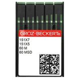 Groz Beckert 151X7/151X5/60 M/60 MSD 120/6 100 Adet Merrow İğne