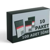 Groz Beckert DBx1 Düz Makine İğnesi 14 Numara 14/90 Sanayi Tipi Düz Dikiş Makinesi İğnesi 10 Adet - Gümüş