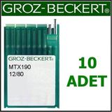 Groz Beckert MTX190 Lok Makine Iğnesi 12 Numara - Gümüş