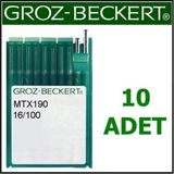 Groz Beckert MTX190 Lok Makine Iğnesi 16 Numara - Gümüş