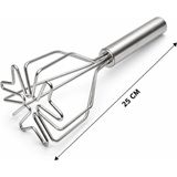 GRP Nova Patates Ezici - Kalp Şekilli - Paslanmaz Çelik - 26 cm Uzunluk