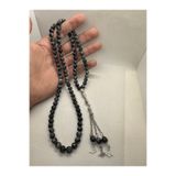 grsoyuncak Doğaltaş Obsidyen Taşı 99'luk 8mm Namaz Tesbihi