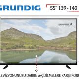 Grundig 50VLX7730SP 55 İnç 139 140 Ekran Koruyucu