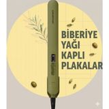 Grundig Hs 7031 Biberiye Yağı Kaplı Seramik Plakalı Iyonik Saç Düzleştirici 6 Kademeli Isı Ayarı - Yeşil