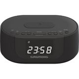 Grundig Kablosuz Şarj Özellikli Alarm Saatli Radyo, Pratik ve Şık Tasarım - Ahşap - Beyaz