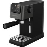 Grundig - Ksm 4330 Portafiltre Makinesi - 1628 W - 15 Bar Pompa Basıncı - Dokunmatik Ekranlı Espresso Makinesi - Süt Köpürtme Başlığı - Bardak Isıtıcısı - 1,1l Su Deposu - Kompakt Tasarım - Gümüş/siya