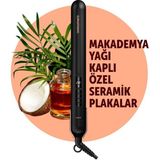 Grundig Saç Düzleştirici, Profesyonel Kalite, Parlak ve Pürüzsüz Sonuç - Ahşap - Beyaz - Seçenek 1
