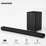 Grundig Siyah Soundbar Ses Sistemi, 5.1.2 Kanal Yapı, 756 W Performans, Dolby Atmos ve Kablosuz Tv Eğlencesi ile Kablosuz Bağlantılı Modern - Black