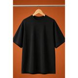 Grunge Is Not Dead Baskili Oversize Tisort - Siyah - M