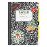Grupo Erik Bullet Journal not defteri, A5, Stranger Things sert kapaklı, not defteri, A5, kurşun kalemli, resmi Stranger Things Merch