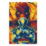 Grupo Erik Marvel Deadpool & Wolverine Poster - 91,5 x 61 cm - Rulo halinde gönderim - Havalı Poster - Sanat Posteri - Poster ve Baskılar - Duvar Posteri