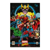 Grupo Erik Marvel Poster - Poster Marvel - Infinity Retro Poster - Sanatsal Baskı - Dekorasyon Oturma Odası veya Yatak Odası - Boyut: 61 x 91, 5 cm - Marvel Taraftar Ürünü - Resmi Lisans