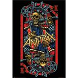 Grupo Erik resmi Anthrax Evil Kings posteri – 91 x 61,5 cm – rulo halinde gönderilir – havalı poster – sanat posteri – poster ve baskılar – duvar posteri