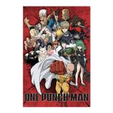 Grupo Erik Resmi One Punch Man Posteri - 91 x 61,5 cm - Rulo halinde gönderim - Havalı poster - Sanat posteri - Poster ve baskılar - Duvar posteri