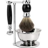 Gruttı Erkekler İçin Tıraş Seti, Erkekler İçin 4'Ü 1 Arada Tıraş Seti, Tıraş Makinesi Standı, Tıraş Fırçası, Tıraş Kasesi, Tıraş Bıçağı Sapı, Erkekler İçin Islak Tıraş Seti Dahil