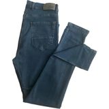Gruva Erkek Regular Fit Boru Paça Likralı Esnek Kot Pantolon Koyu Mavi - 33