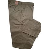 Gruva Erkek Regular Fit Normal Kesim Likralı Esnek Rahat Yüksek Bel Mevsimlik Gabardin Keten Pantolon - 46 - Kahverengi