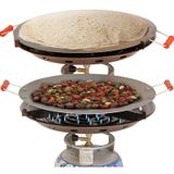 Gryn Tüplü Sac 45 Cm Ekmek Katmer Kavurma Sacı Çift Fonk Tup Ustu