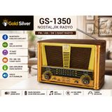 Gs-1350 Gold Silver Nostaljik Radyo