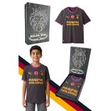 GS FRM 045 785016 GALATASARAY ORJİNAL LİSANSLI PUMA 26/27 DEPLASMAN SİYAH ÇOCUK FORMA LAZER KUTULU