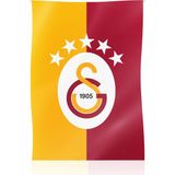 Gs Store Galatasaray 5 Yıldız Dikey Balkon Bayrağı 100X150CM U251391 - Sarı - Kırmızı - Standart