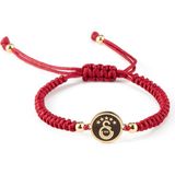 Gs Store Galatasaray 5 Yıldızlı Bronz Mineli Ip Bileklik U251495 - Kırmızı - Standart