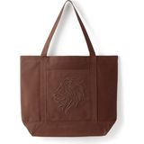 Gs Store Galatasaray Aslan Logolu Gabardin Bez Torba Çanta 48*38CM U251333 - Kahverengi - Standart