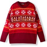 Gs Store Galatasaray Çocuk Yıl Kazak C252300 Kırmızı Renkli Eğlenceli Desenli